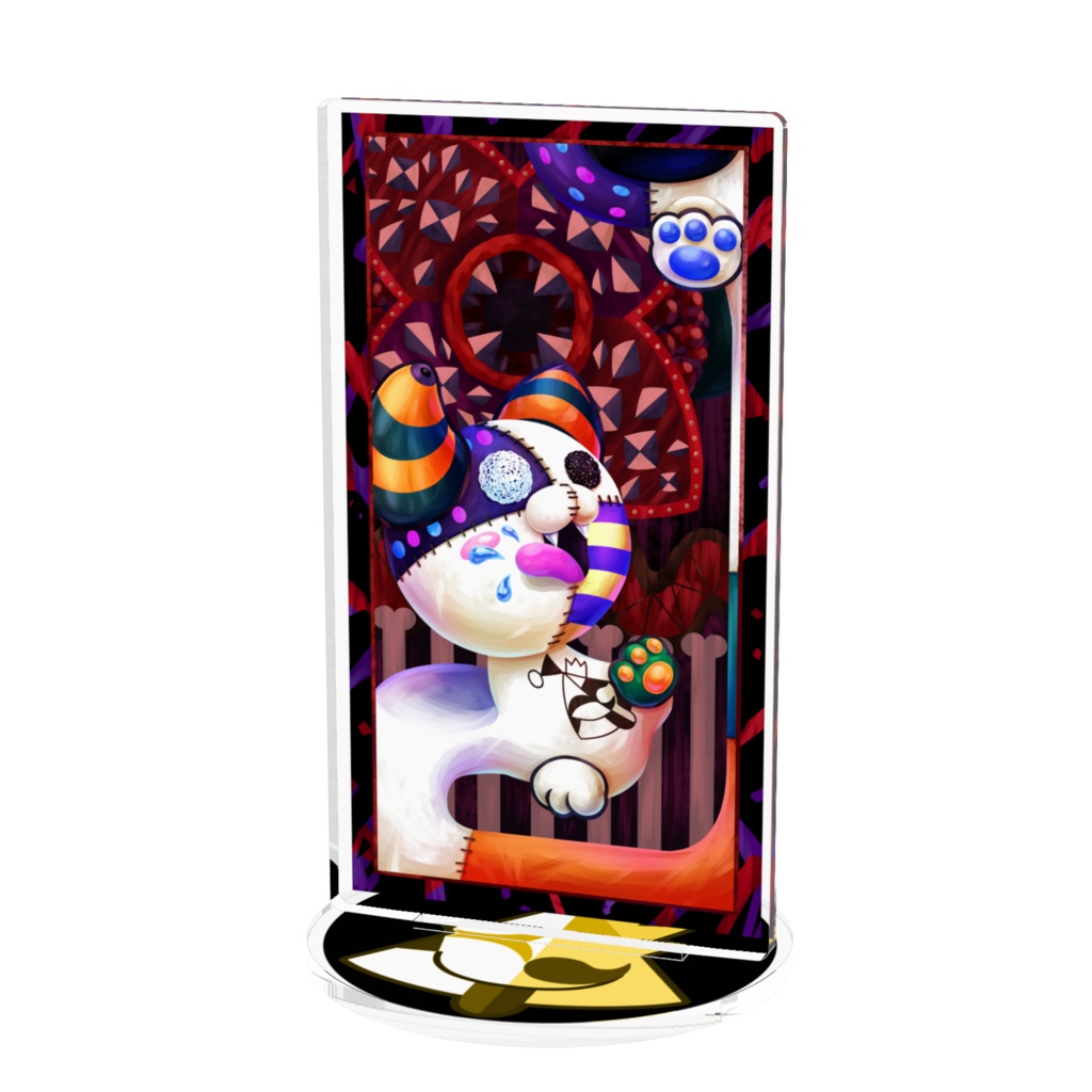 悪夢魔軍団メンバーカードアクリルフィギュア『暴食のバイオニャンコ』100㎜