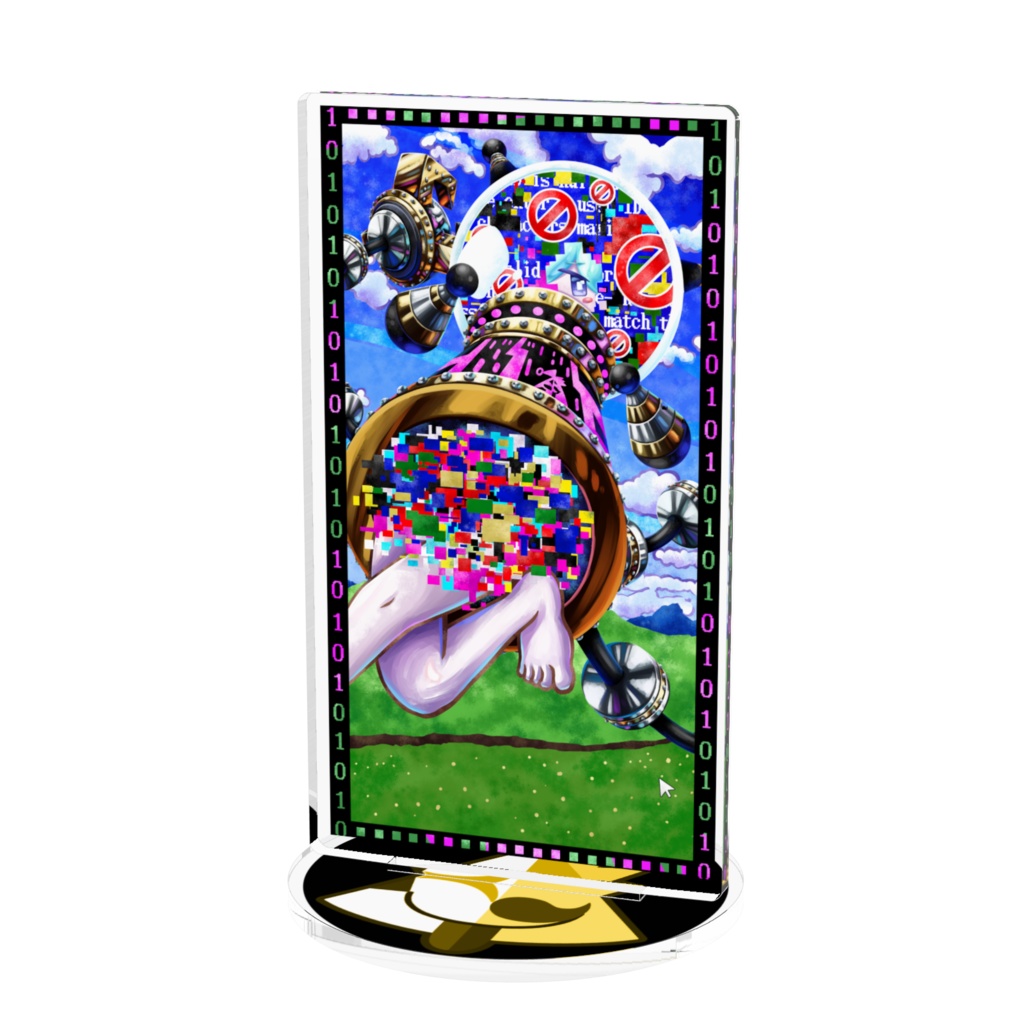 悪夢魔軍団メンバーカードアクリルフィギュア『歪曲のフェイタル・エラー』100㎜