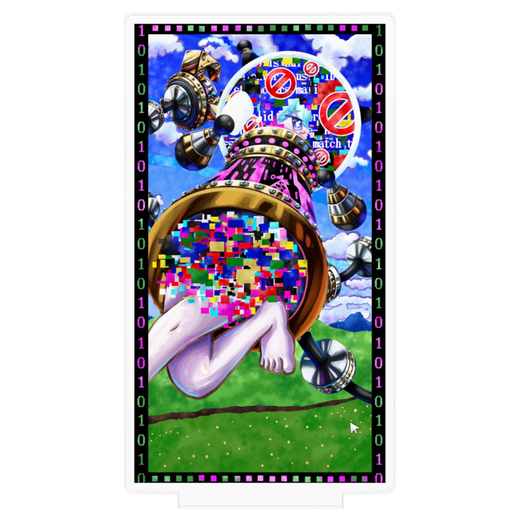 悪夢魔軍団メンバーカードアクリルフィギュア『歪曲のフェイタル・エラー』100㎜