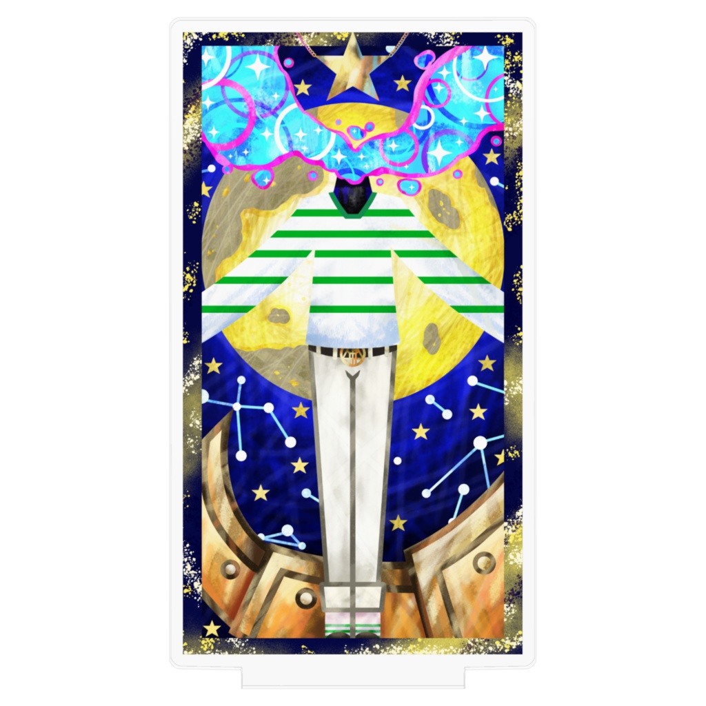 悪夢魔軍団メンバーカードアクリルフィギュア『引力のround headedman』100㎜