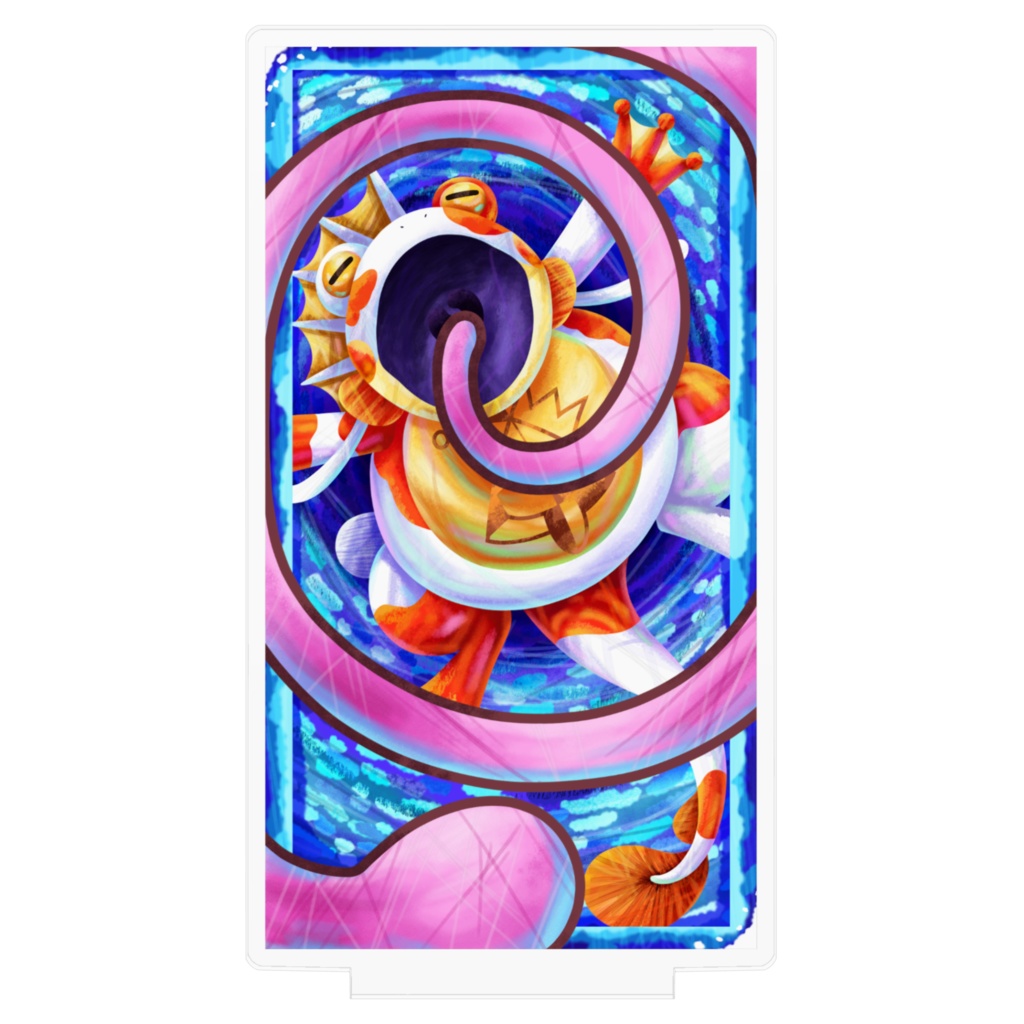 悪夢魔軍団メンバーカードアクリルフィギュア『大局のワイドアイランド』100㎜