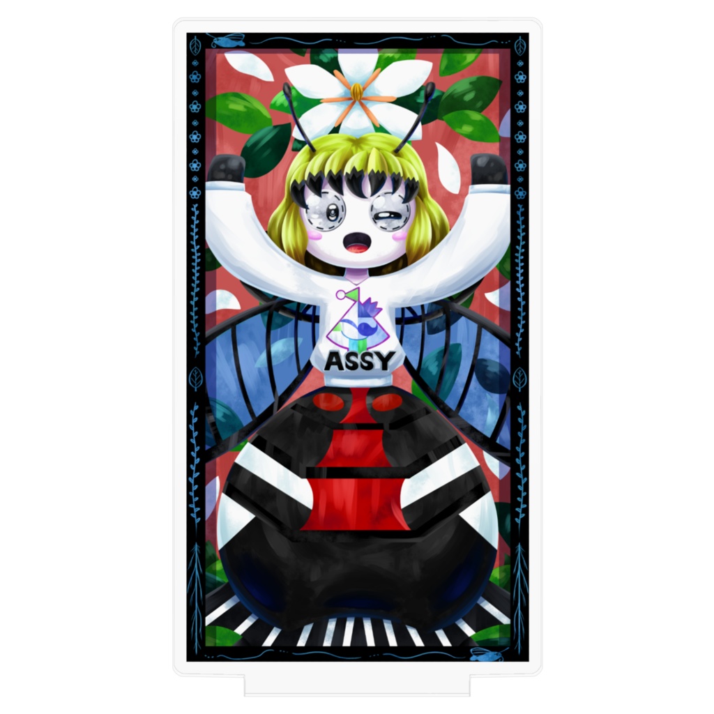 悪夢魔軍団メンバーカードアクリルフィギュア『謙遜のアスシィ』100㎜