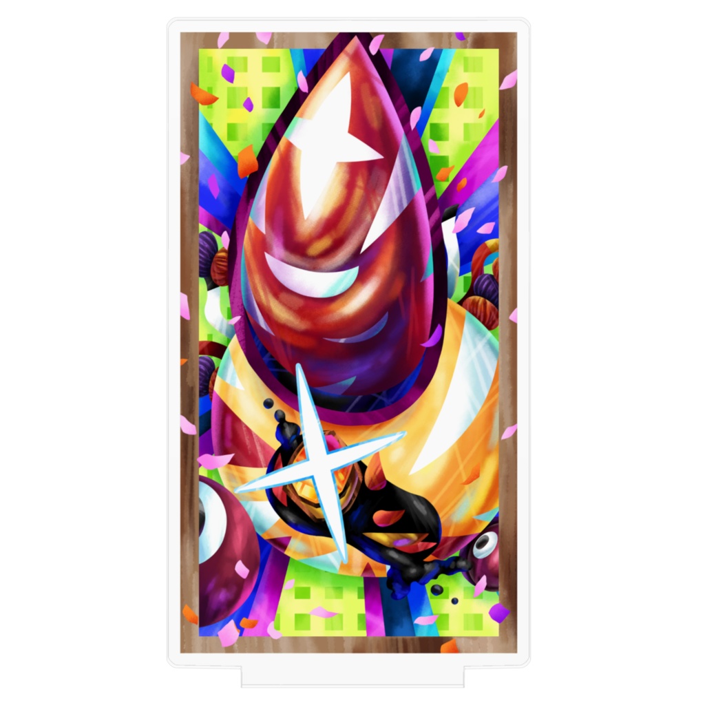 悪夢魔軍団メンバーカードアクリルフィギュア『巨赫の角吹ペコン』100㎜