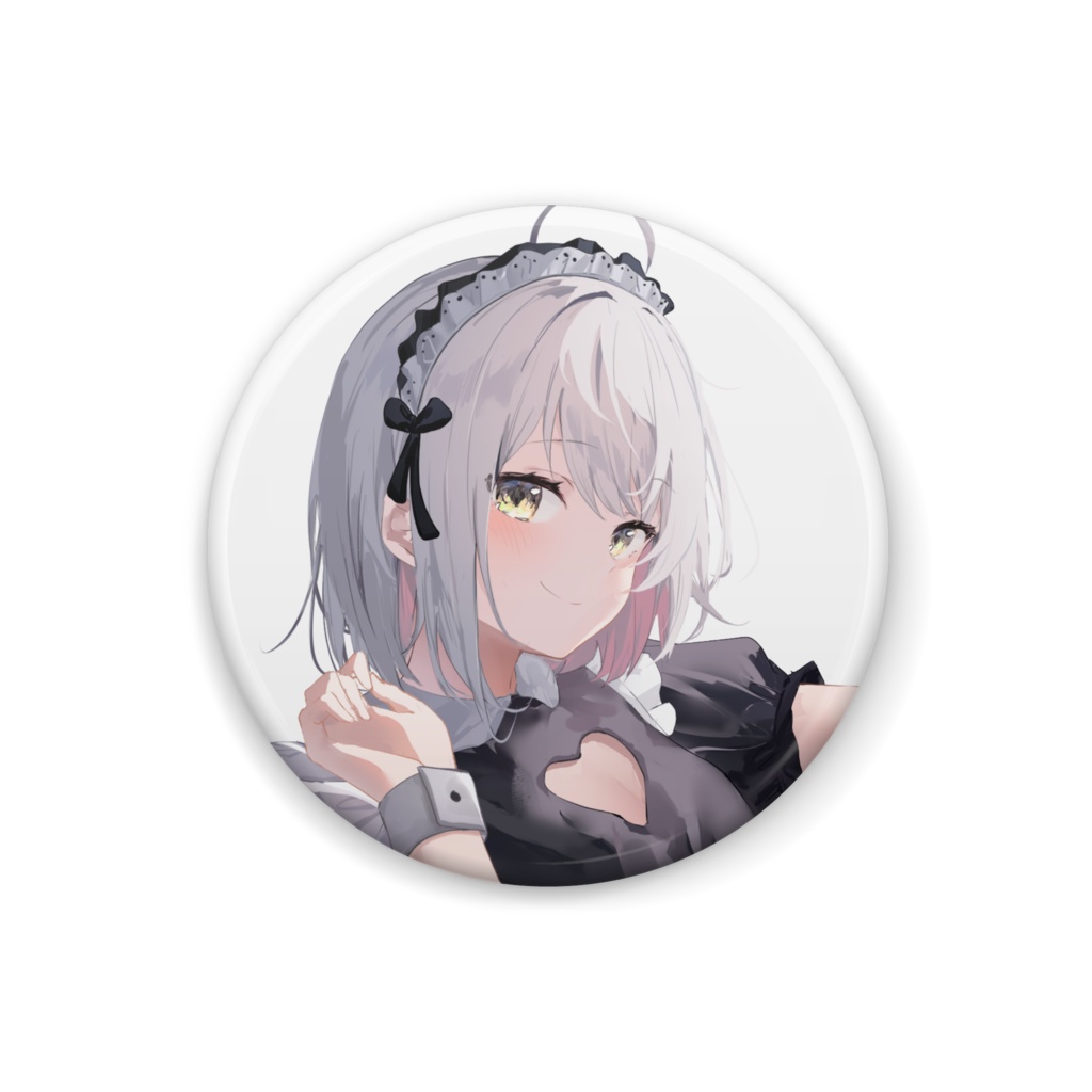 空望くみ花 メイド衣装笑顔✿缶バッジ3サイズ/Vtuber