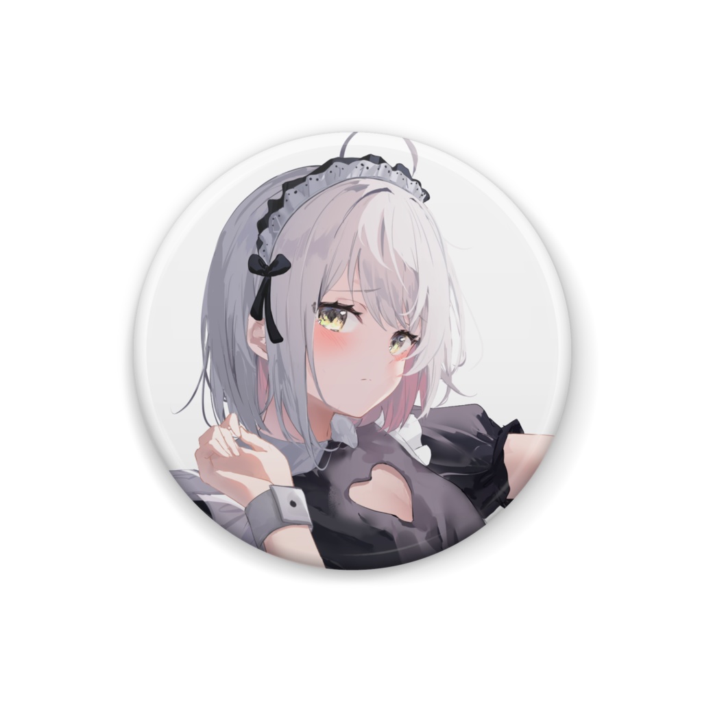 空望くみ花 メイド衣装ハズカシィ…✿缶バッジ3サイズ/Vtuber