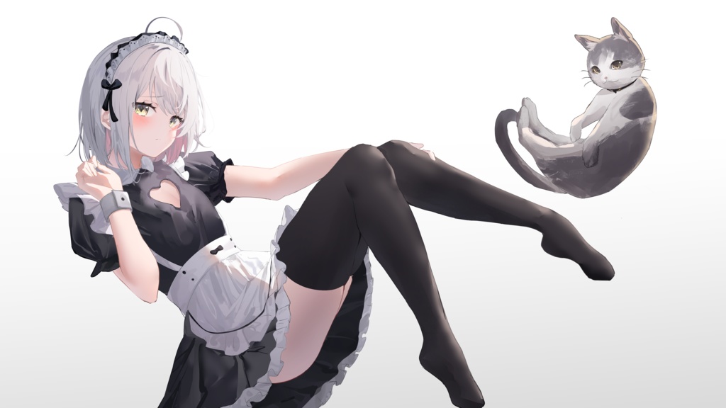 空望くみ花 メイド衣装ハズカシィ…✿缶バッジ3サイズ/Vtuber