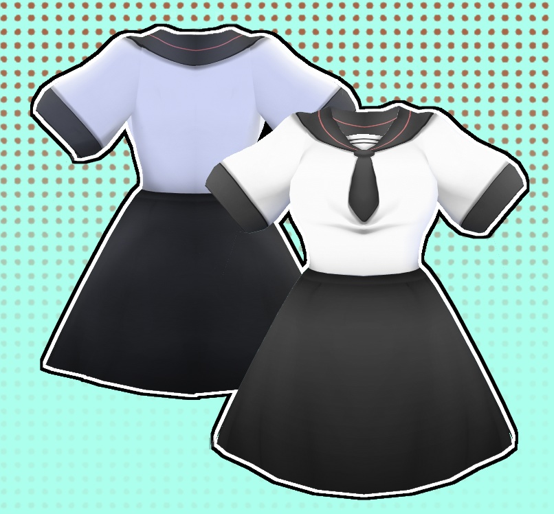 【VRoid】School Uniform -- Black