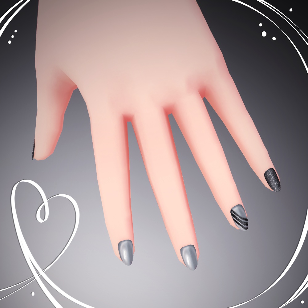 【VRoid】Nail Art -- Greystone