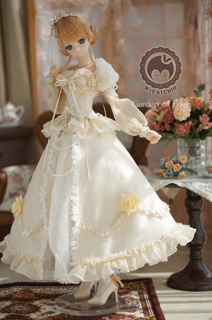 DD(L/寄せ胸)、DDdy、豪華ウェディングドレス11点セット