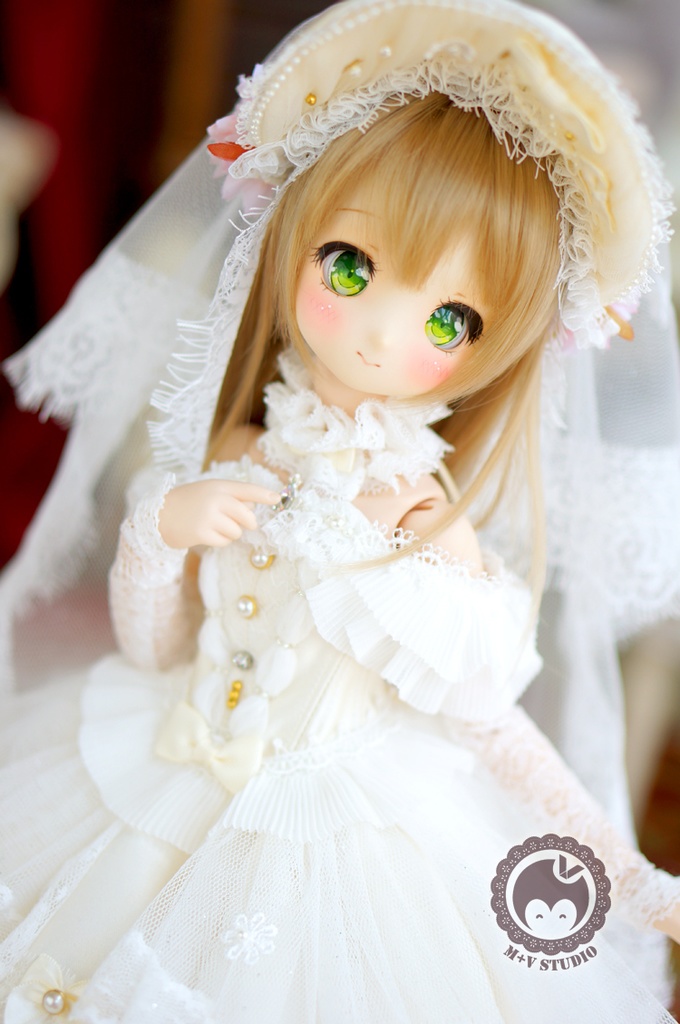 MDD(S/M胸)・ウェディングドレス8点セット★ホワイト