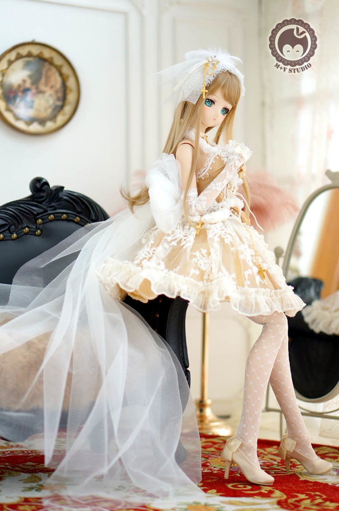 WY20 BJD服 ゴシック 人形服 ドール服 ドレス 吸血鬼女王 中世纪Akimotoドール衣装