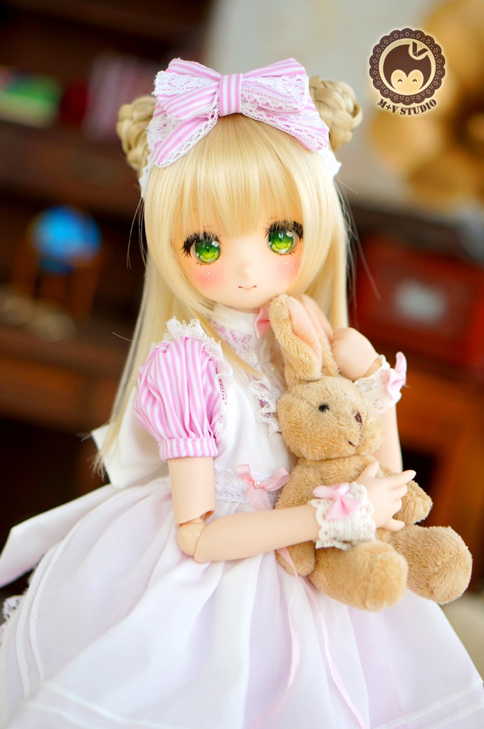 MDD (S/M胸)、可愛いアリス風メイド服6点セット