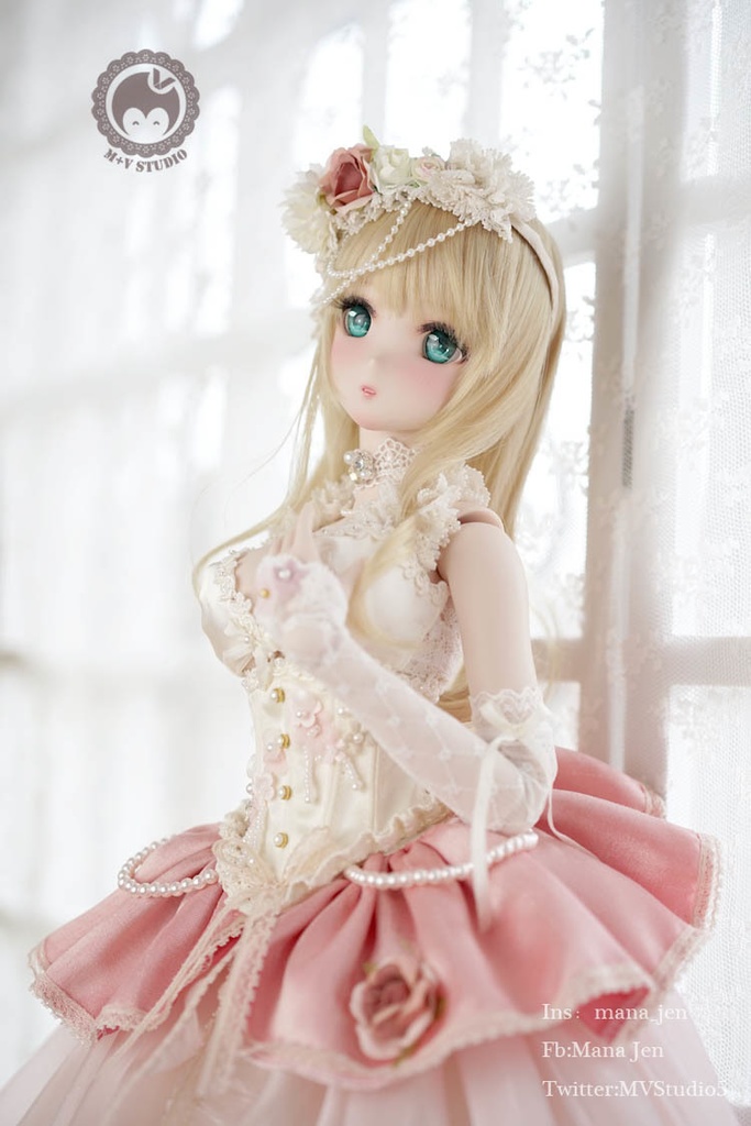 =白茶= DDdy、DD(L/寄せ胸)・ゴージャスレースドレス10点セット