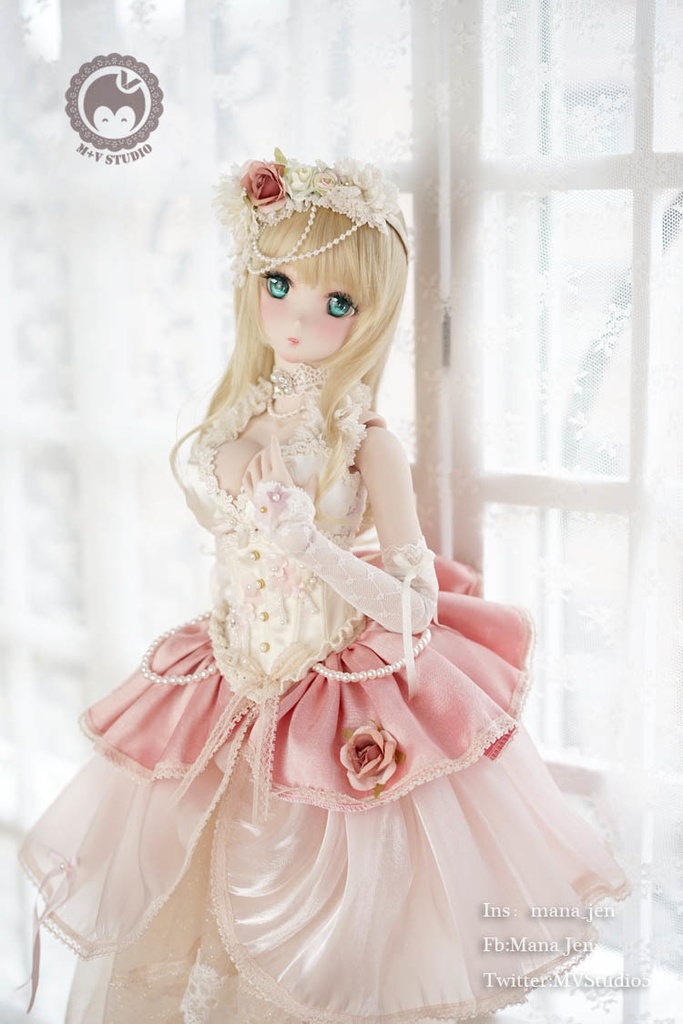 =白茶= DDdy、DD(L/寄せ胸)・ゴージャスレースドレス10点セット