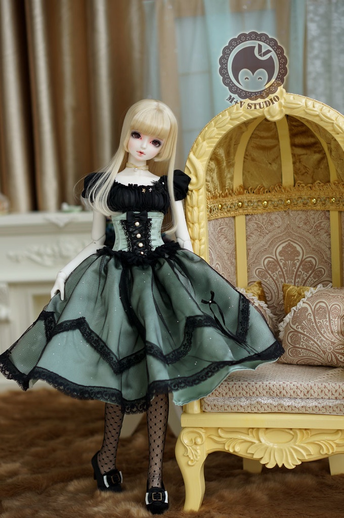 SD16、DD (M/L/L寄せ胸)、ビスチェドレスお洋服7点セット