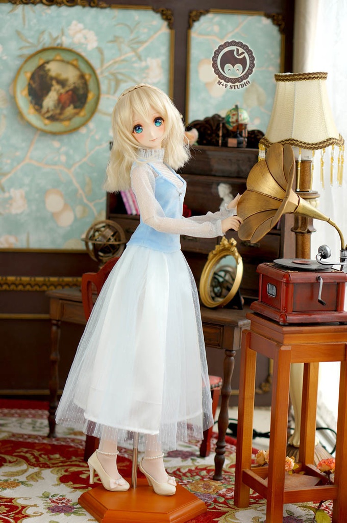 DD (S/M/L胸) 、キャミソールとチュールロングスカートの4点セット