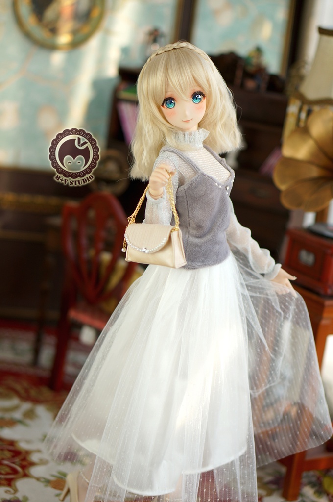 DD (S/M/L胸) 、キャミソールとチュールロングスカートの4点セット