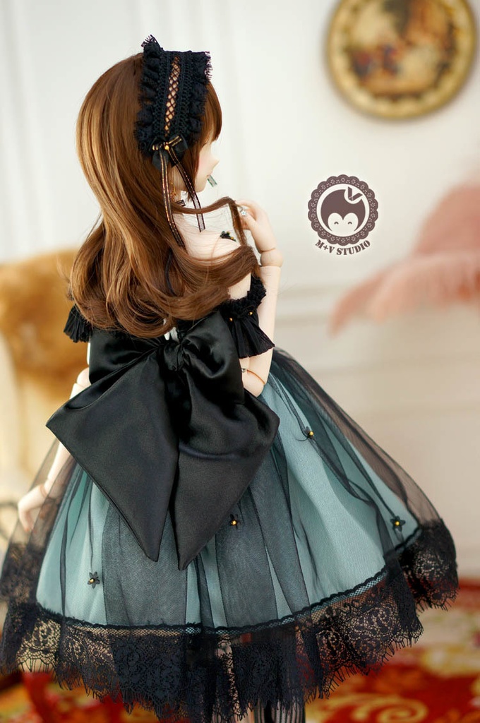 DDS(L/寄せ胸)、DD (L/寄せ胸)、肩だし2wayレースドレスお洋服3点セット