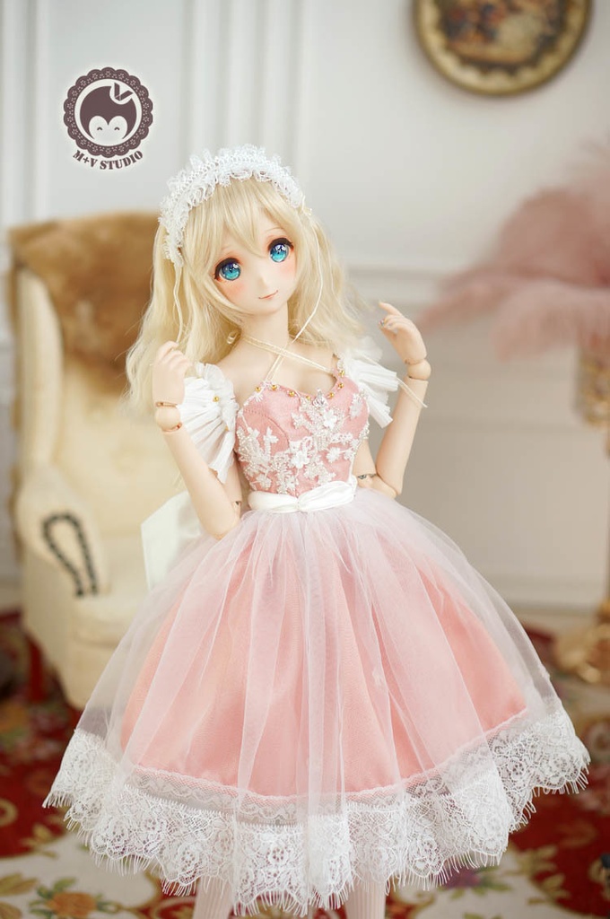 DDS(L/寄せ胸)、DD (L/寄せ胸)、肩だし2wayレースドレスお洋服3点セット