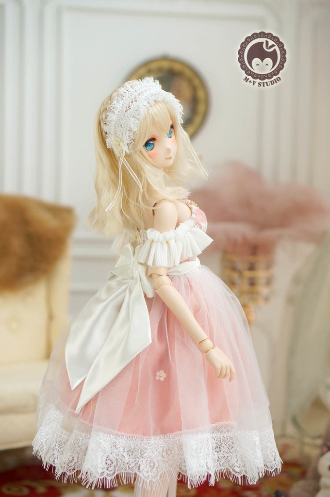 DDS(L/寄せ胸)、DD (L/寄せ胸)、肩だし2wayレースドレスお洋服3点セット