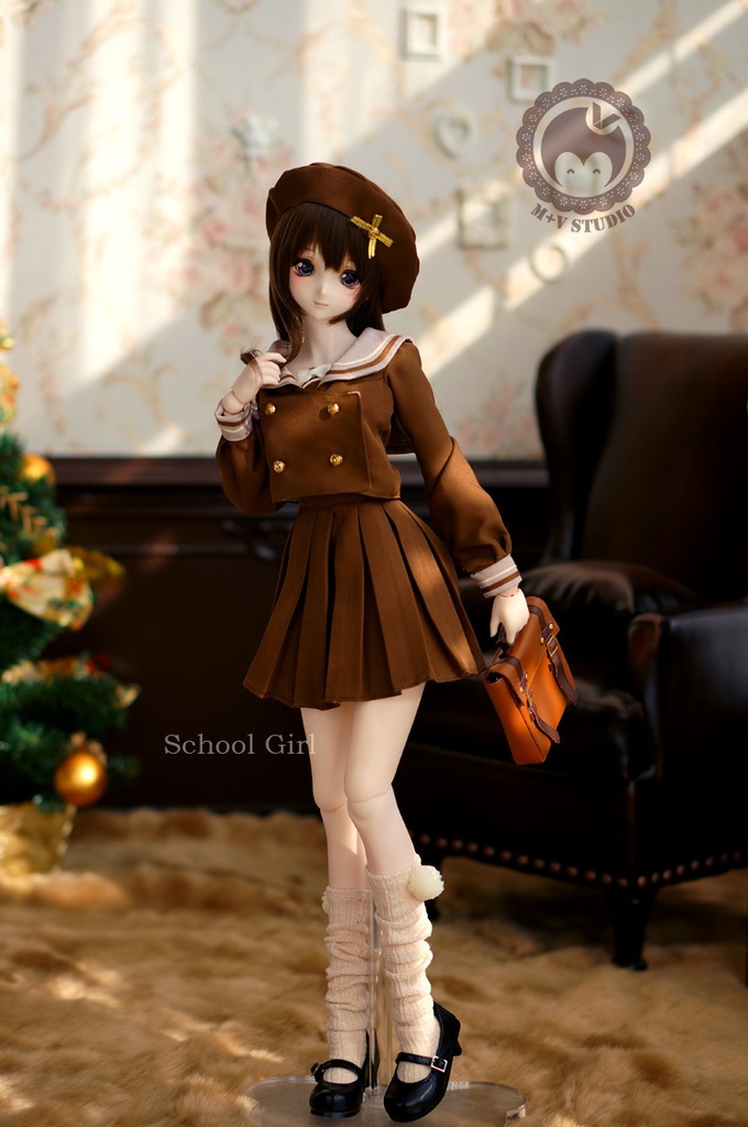 DD、DDS (SS/S/M/L胸)可愛いマリン風制服4点セット