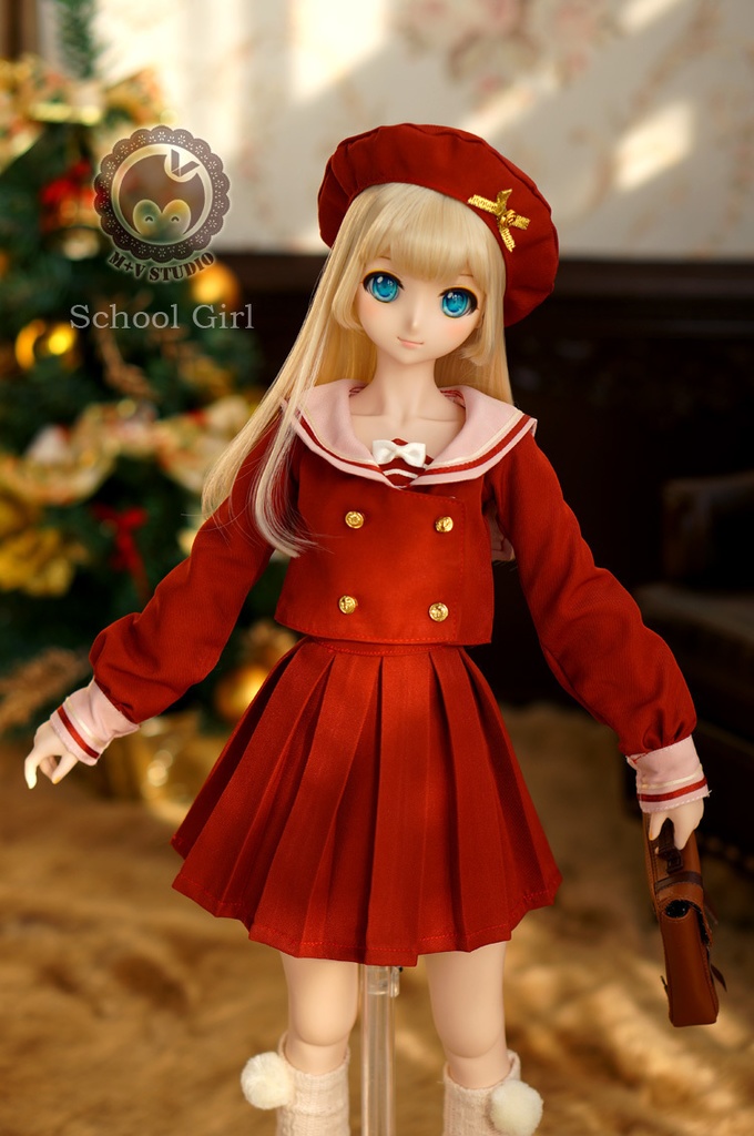 DD、DDS (SS/S/M/L胸)可愛いマリン風制服4点セット