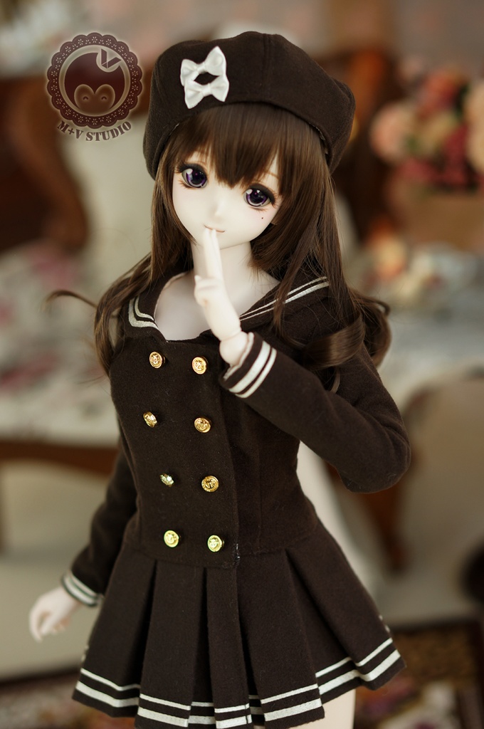 DD、DDS (S/M/L胸)マリン風ラシャワンピースコート3点セット