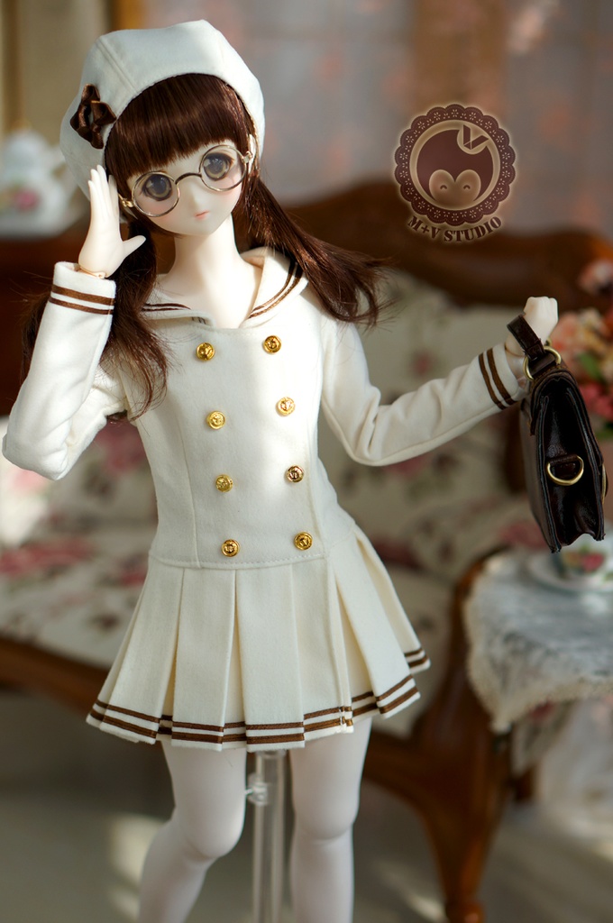 DD、DDS (S/M/L胸)マリン風ラシャワンピースコート3点セット