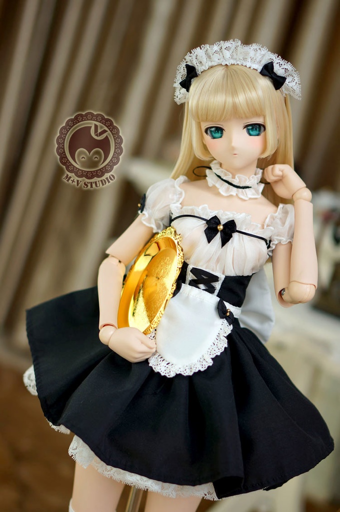 DD、DDS (S/M/L胸）萌え萌えメイド服６点セット
