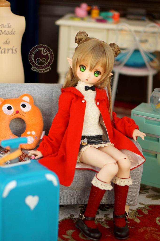 MDD(S/M胸)・秋冬お出かけ4点セット★ネイビー