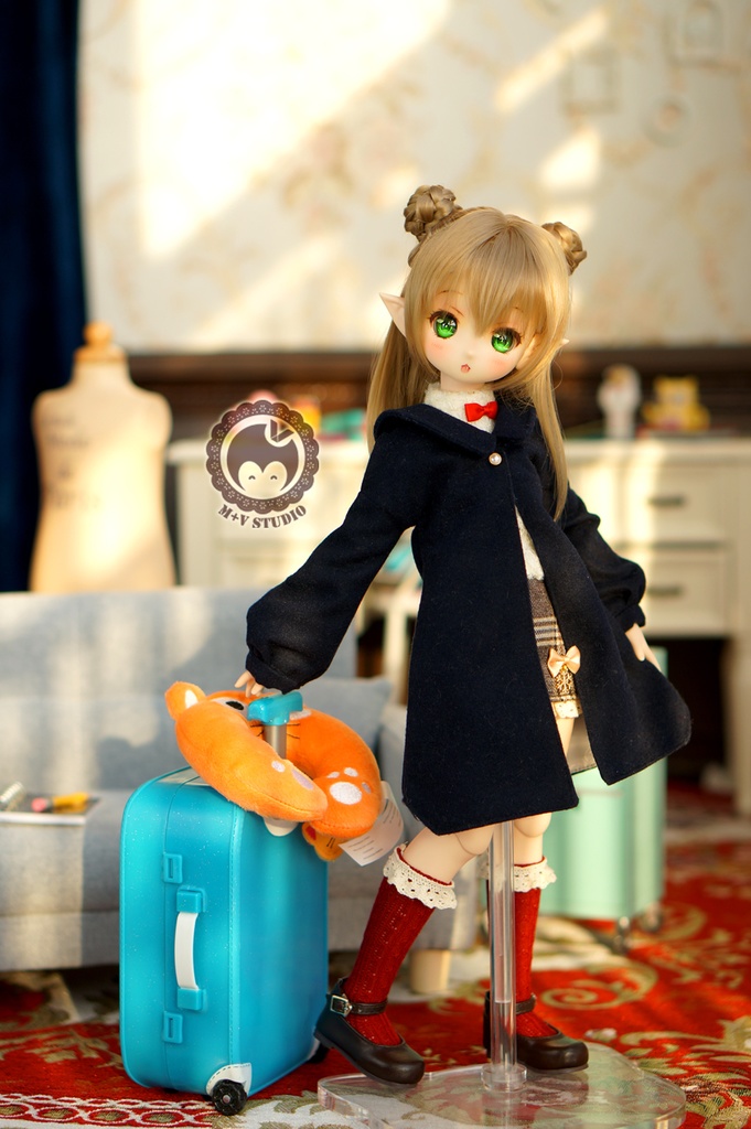 MDD(S/M胸)・秋冬お出かけ4点セット★ネイビー