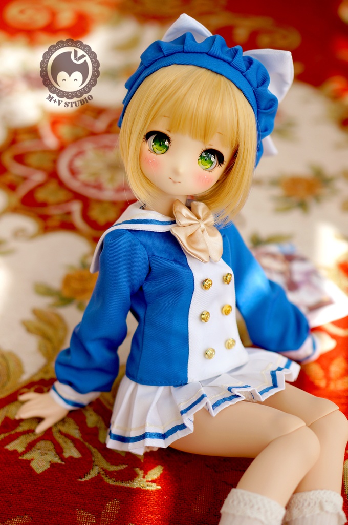 MDD (S/M胸)可愛いリボン付き制服4点セット