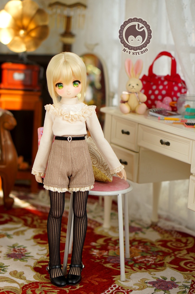 MDD(S/M胸)秋冬、可愛いニットのお洋服4点セット