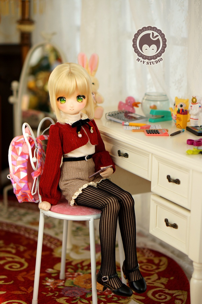 MDD(S/M胸)秋冬、可愛いニットのお洋服4点セット