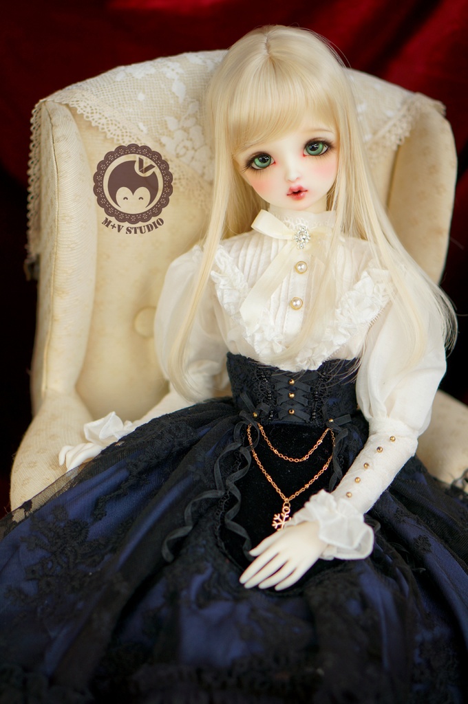 SD16少女・ゴシックドレス6点セット