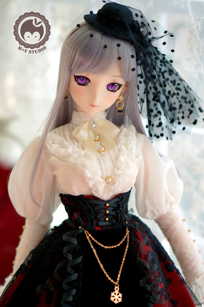 SD16少女・ゴシックドレス6点セット