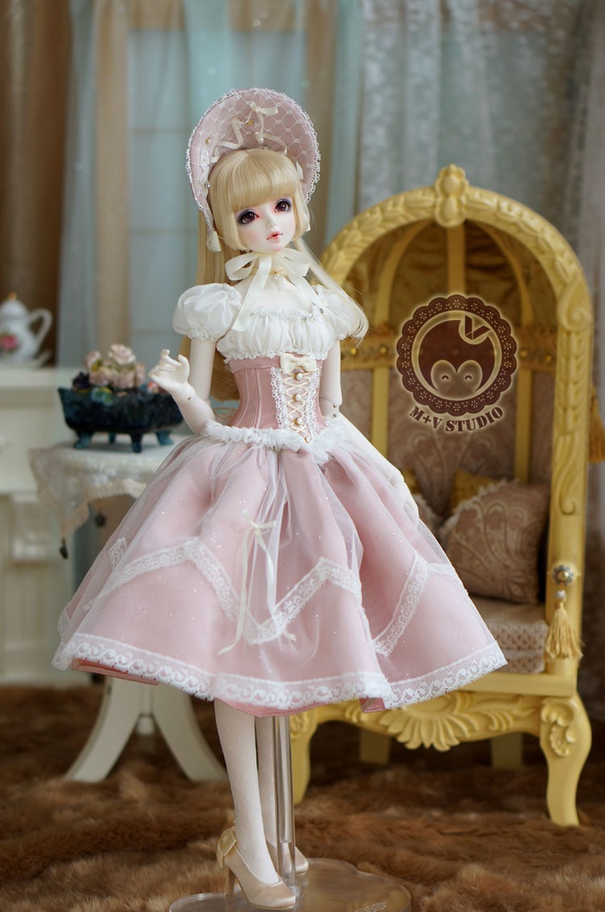 SD16、DD (M/L/L寄せ胸)、ビスチェドレスお洋服7点セット