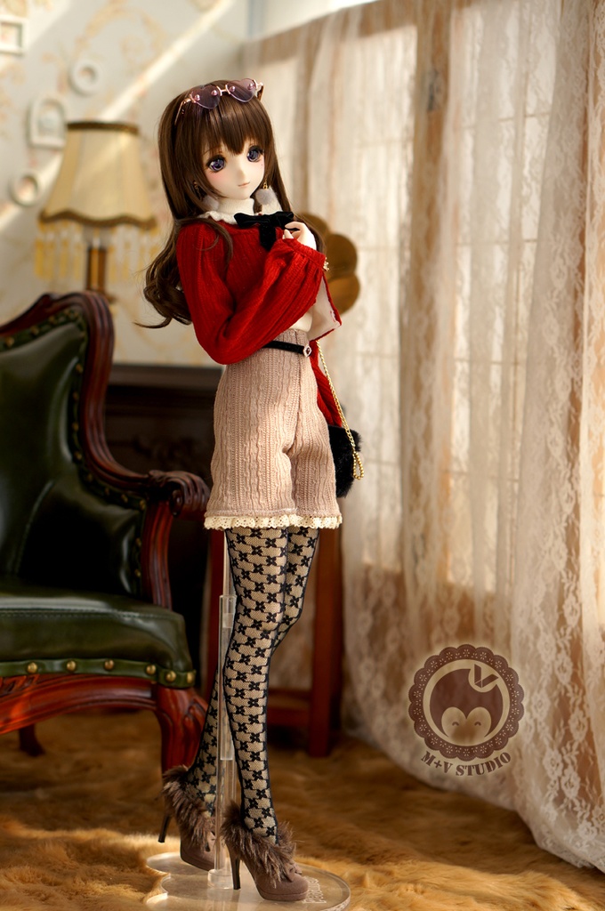 DD(S/M/L胸)秋冬、可愛いニットのお洋服4点セット