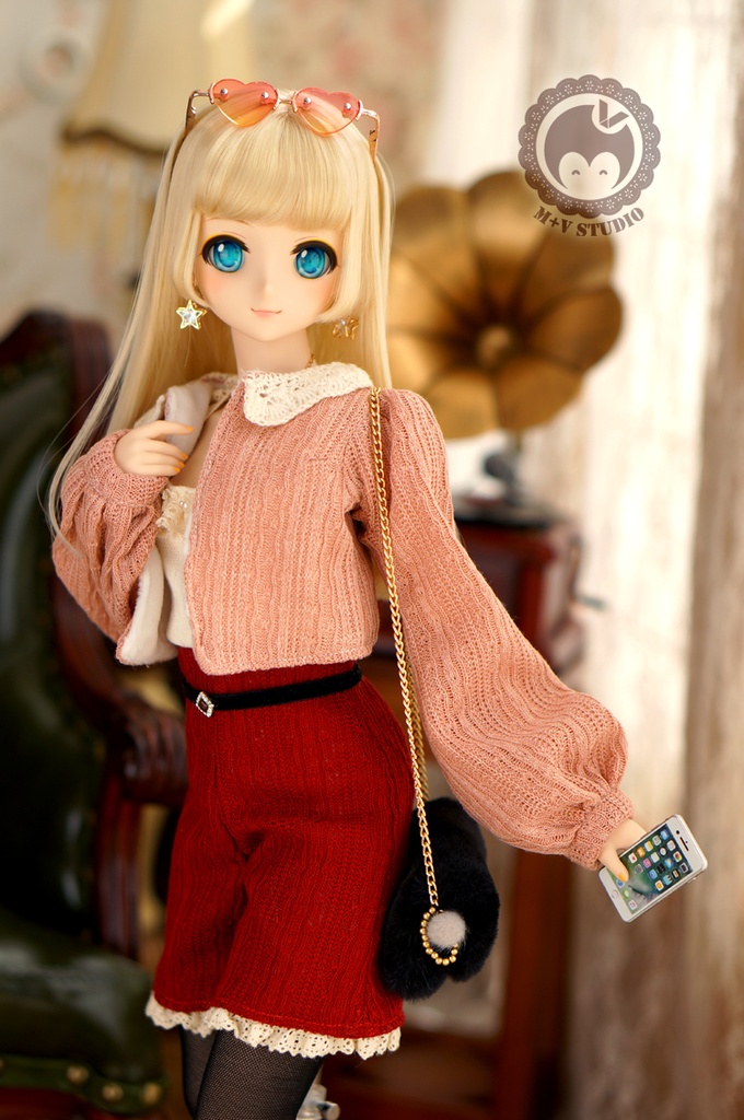 DD(S/M/L胸)秋冬、可愛いニットのお洋服４点セット