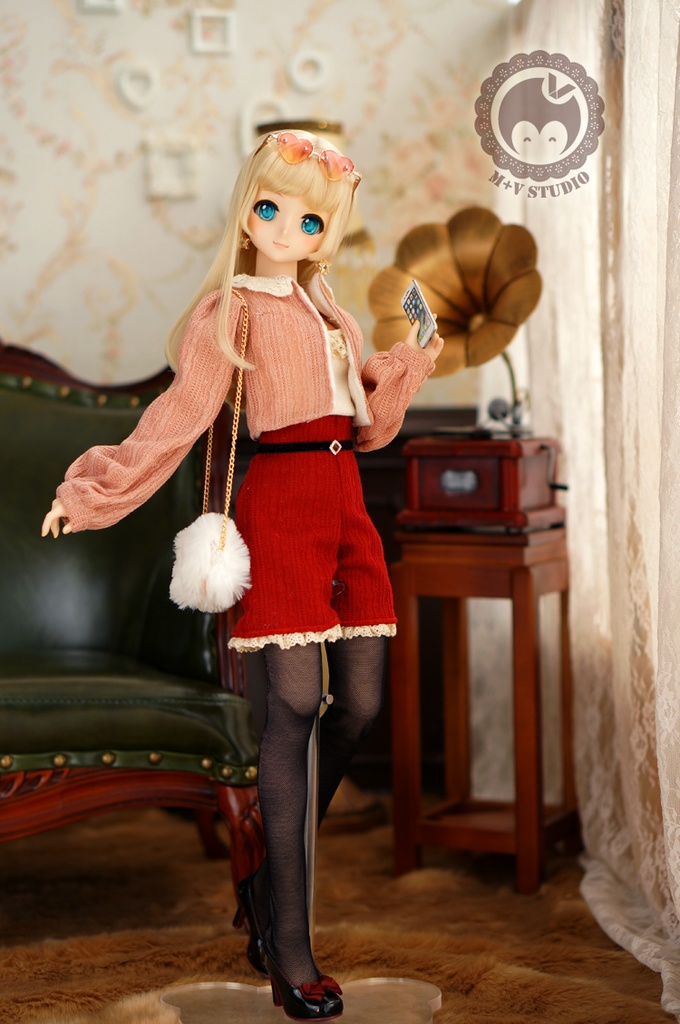 DD(S/M/L胸)秋冬、可愛いニットのお洋服４点セット