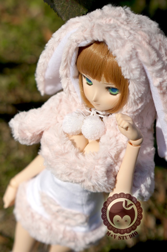 DD(L/寄せ胸）DDdy可愛いうさぎちゃんのモコモコお洋服４点セット