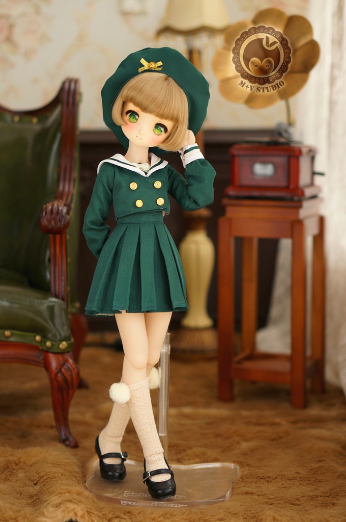 MDD (S/M胸)可愛いマリン風制服4点セット