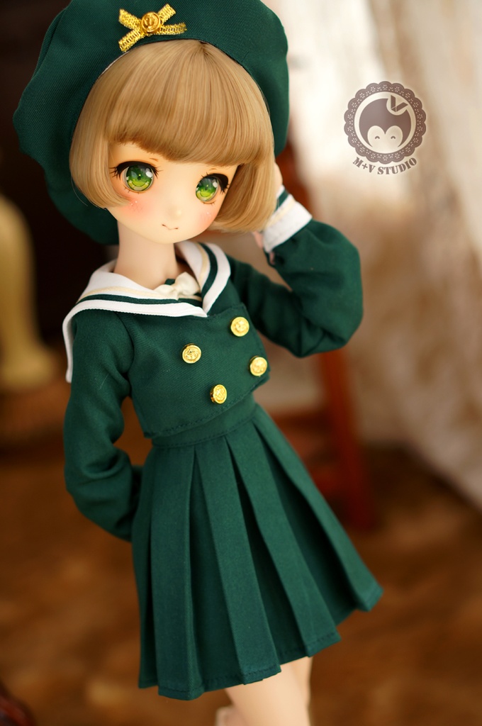 MDD (S/M胸)可愛いマリン風制服4点セット