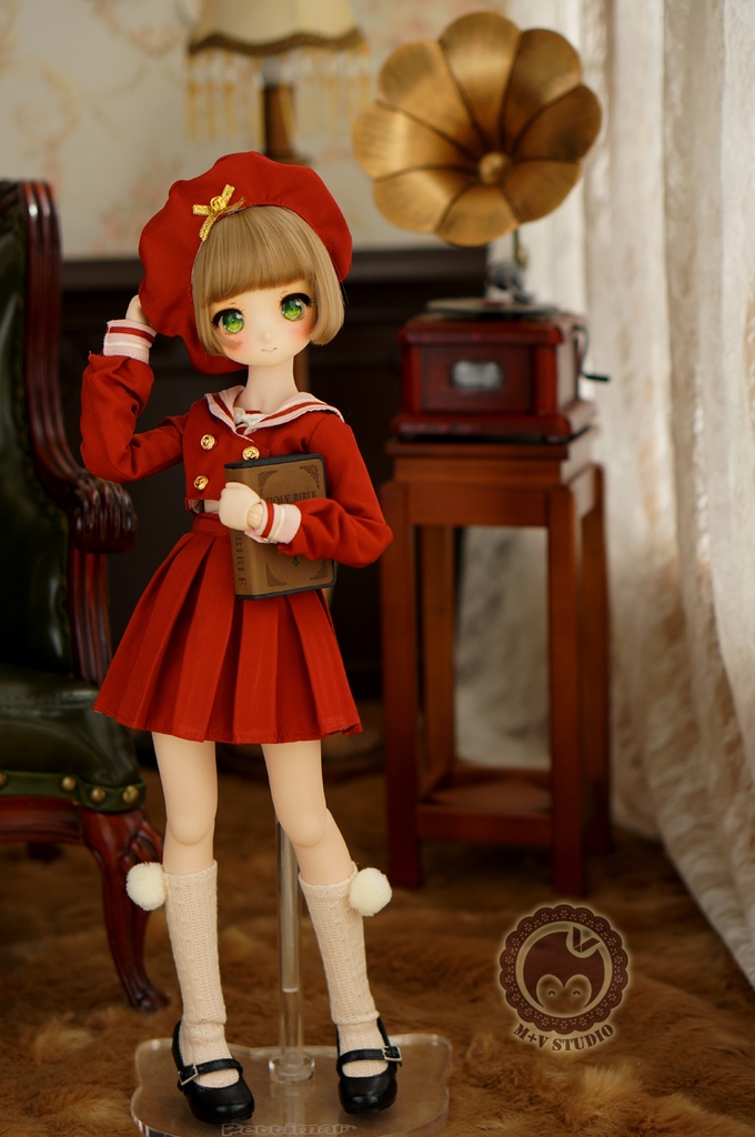 MDD (S/M胸)可愛いマリン風制服4点セット