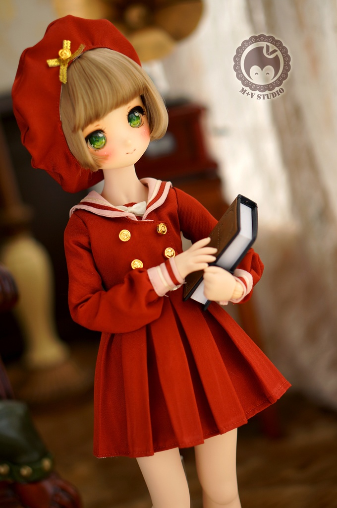 MDD (S/M胸)可愛いマリン風制服4点セット