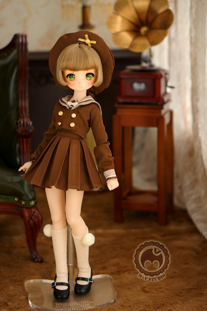 MDD (S/M胸)可愛いマリン風制服4点セット