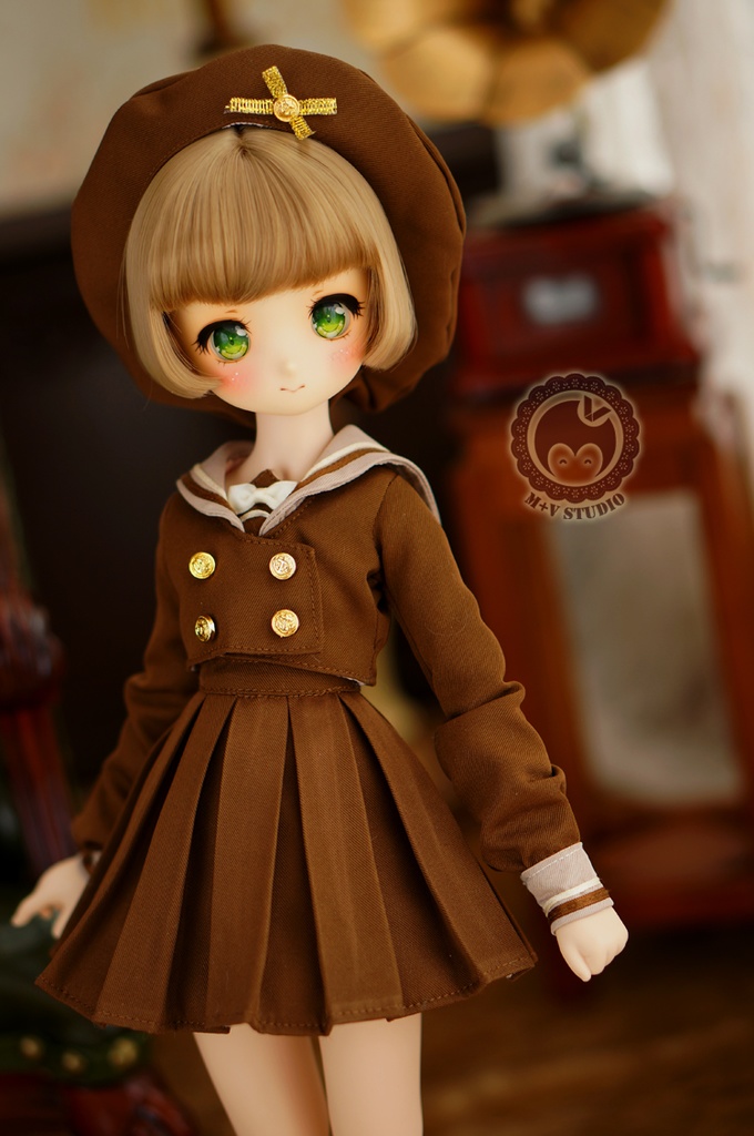 MDD (S/M胸)可愛いマリン風制服4点セット