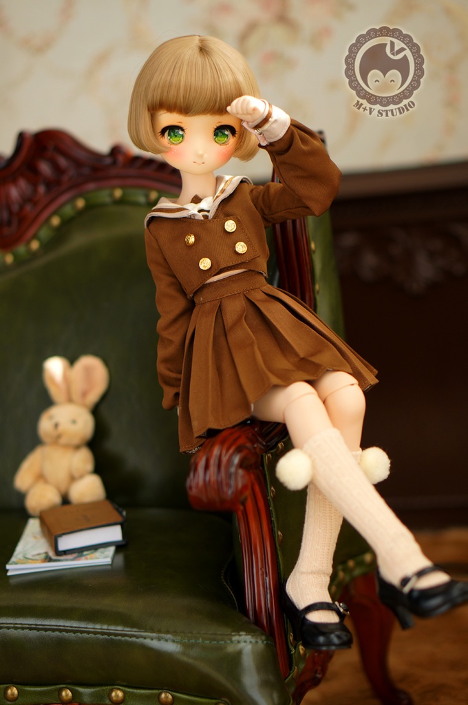 MDD (S/M胸)可愛いマリン風制服4点セット