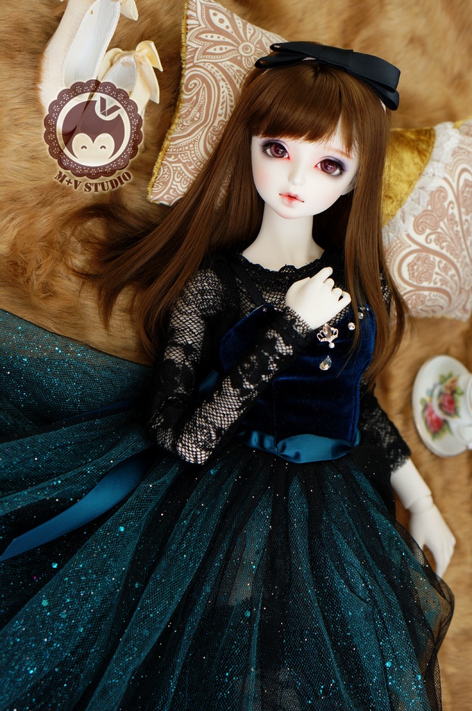 SDGR、SD16、DD(M/L胸)、レーストップスとキラキラワンピースの4点セット