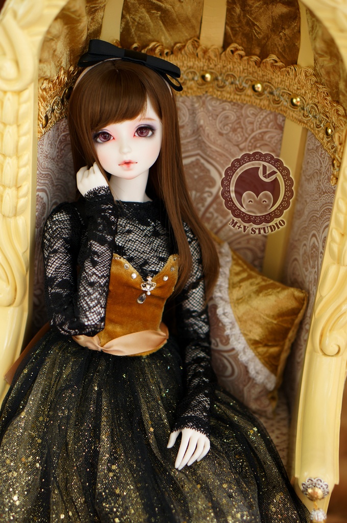 SDGR、SD16、DD(M/L胸)、レーストップスとキラキラワンピースの4点セット